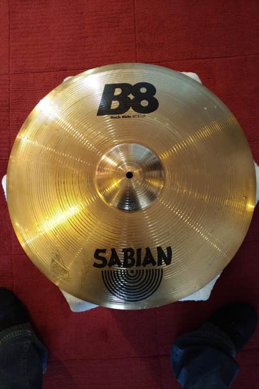 Sabian 'Rock Ride' - Sabian B8 Cymbal 20" 2000? bronze image 1