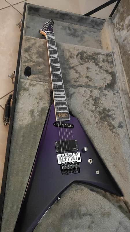 ESP E-II Alexi Laiho Signature Ripped 2024 - Purple Fade Satin - never played image 1