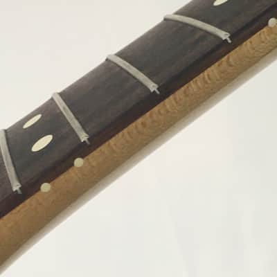 Vintage Fender Lefty Standard Stratocaster Neck 2001 Relic Strat Rosewood + Upgraded American Vintage Bone Nut image 11