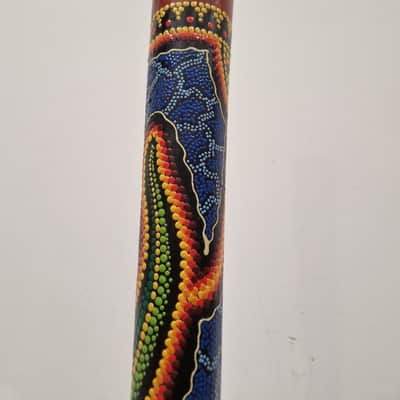 Didgeridoo - Traditional Wind Instrument - Painted Aboriginal Design - Fair image 13
