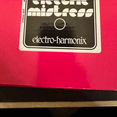 Electro-Harmonix Stereo Electric Mistress Flanger / Chorus 2007 - Present - Black / Pink image 2