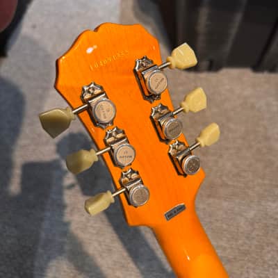 Epiphone Les Paul Standard Plus Top 2003 Trans Amber image 8