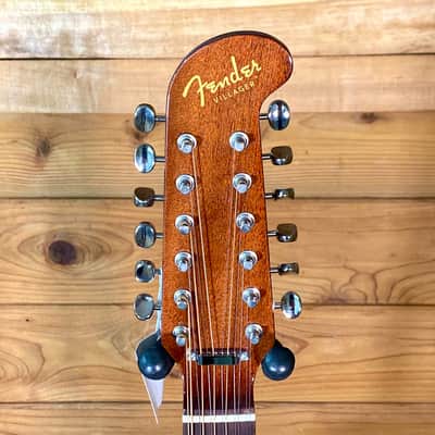 Fender California Series Villager 12-String With Softcase - Aged Natural image 3