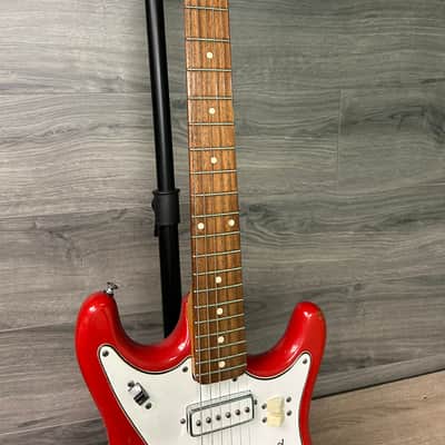 1965 Magnatone Tornado X-15 Red Sparkle Electric Guitar with Hard Case #2687 image 10