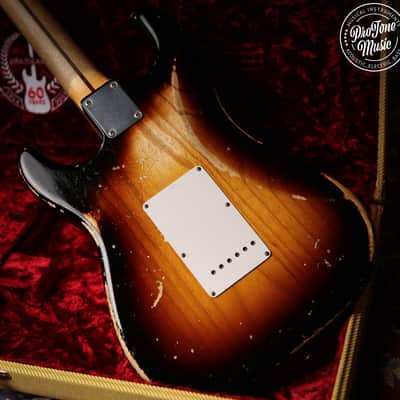 Fender USA Custom Shop 54' Stratocaster Heavy Relic Two Colour Sunburst image 7
