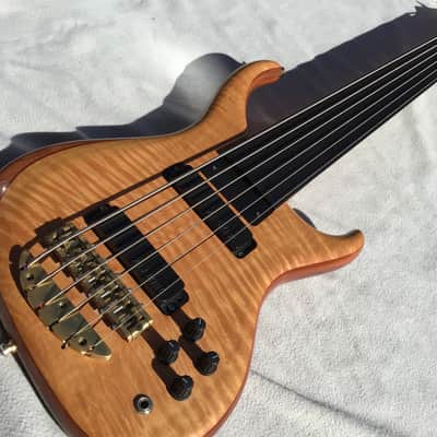 Alembic Orion  6 - String Fretless Bass Natural w/ OHSC FINAL PRICE DROP. image 3