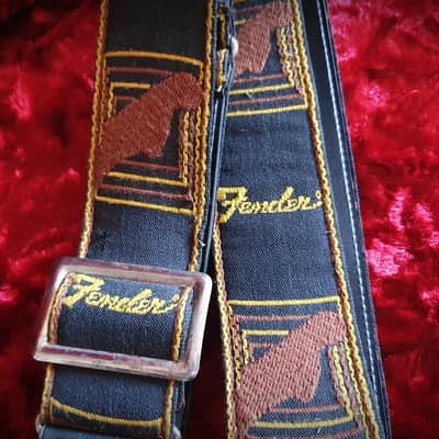 Vintage 1969 Fender Monogram Guitar Strap image 8