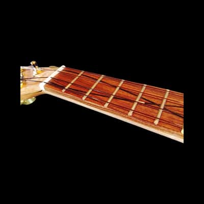 Solid Koa Pineapple Tenor Ukulele with Hardwood Inlays image 11