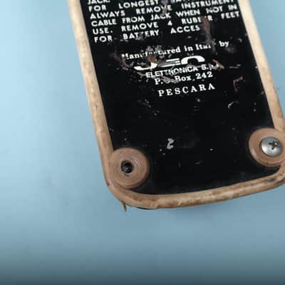 Early 1970s Jen Cry Baby Italian Italy Wah Wah Red Fasel Pedal image 11