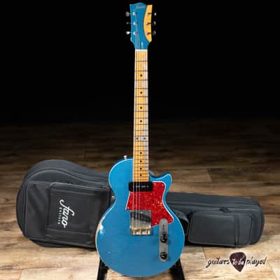 Fano SP6 Oltre Maple Neck P-90/T-Style Guitar w/ Gigbag – Lake Placid Blue image 1