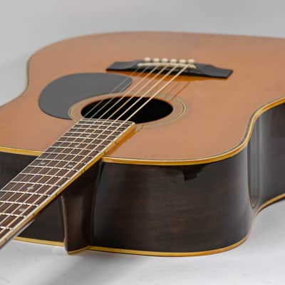 Morris W-23 Dreadnought Acoustic Guitar MIJ with Gigbag - Natural - Vintage image 8
