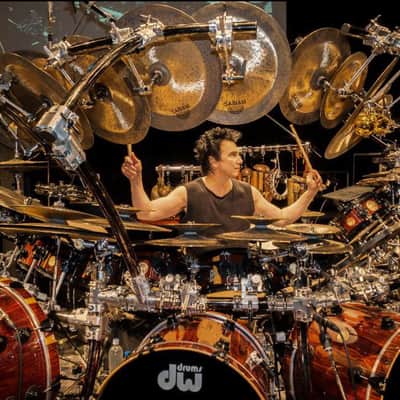 Terry Bozzio's DW - 2x8" Collector's Series Piccolo Tom - Natural Satin Oil, "Db" Autographed! image 2