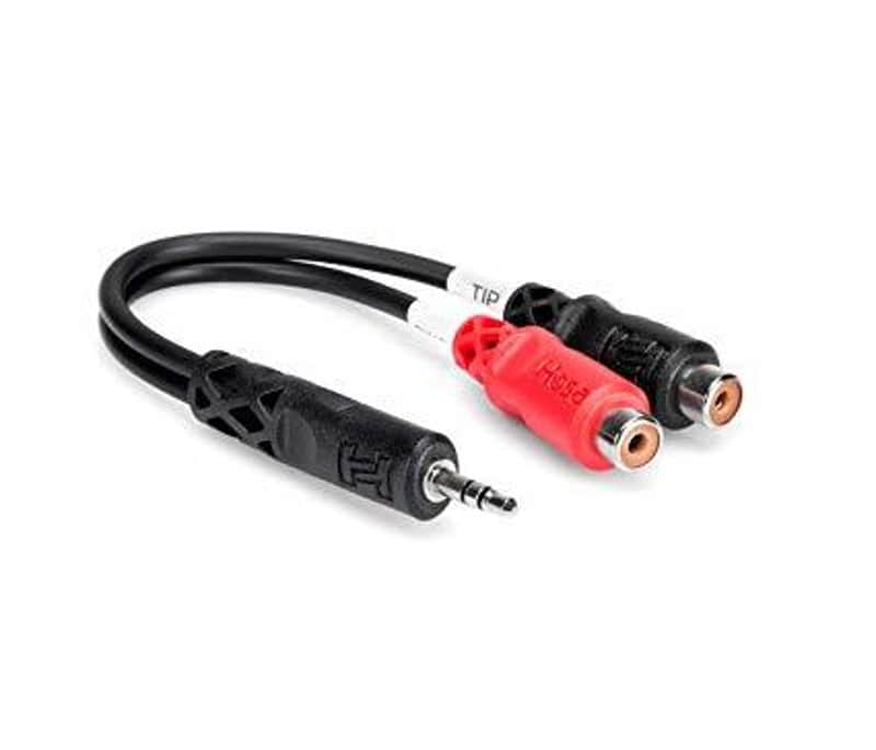 Hosa Stereo Breakout 3.5 mm TRS to Dual RCAF image 1
