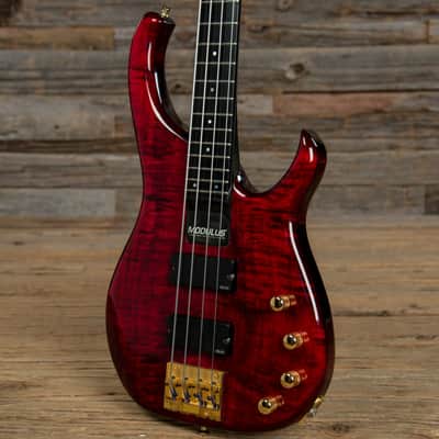 Modulus Quantum 4 Transparent Red 1993 w/GB USED (Serial #930864) image 2