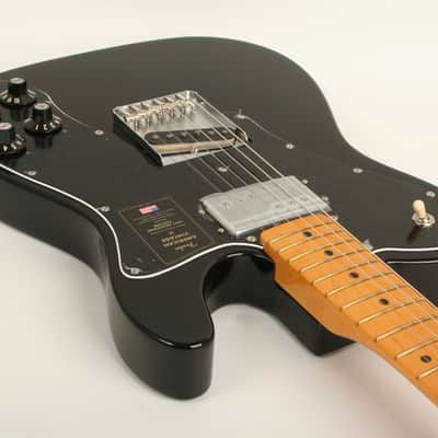 Fender American Vintage II 1977 Telecaster Custom Maple Fingerboard Black VS230633 image 5