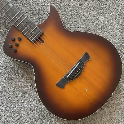 Sunburst Tagima Modena Electric Acoustic Guitar, Maple Neck, Rosewood Fingerboard, Black Finish