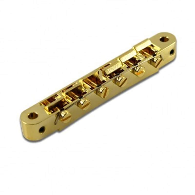 TonePros Replacement ABR-1 Tune-O-Matic Bridge Gold image 1