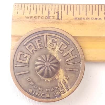 Gretsch Tacked Floor/Rack Tom Drum 50s-60s Round Badge Skinny Sticks Broadkaster image 1
