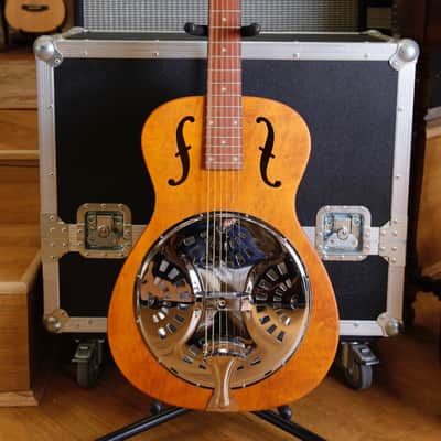 Epiphone Dobro Hound Dog Round Neck Resonator Guitar Vintage Brown image 2