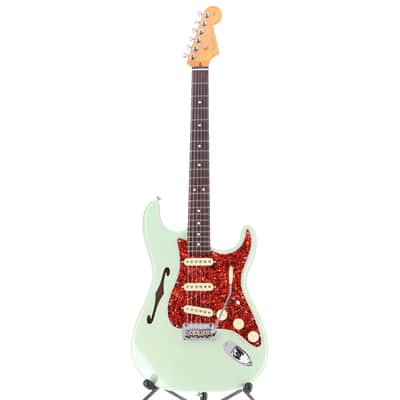 Fender American Professional II Stratocaster Thinline, Transparent Surf Green, Plays Great (L6) (17579) image 5