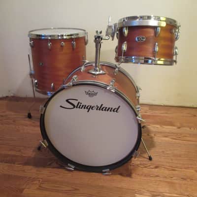 Slingerland Vintage Drum Kit, Jazz Sizes, Custom Features, Immaculate Set! image 4