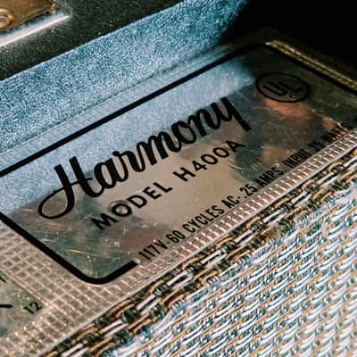 1966 Harmony H400A Tube Combo Amp - Serviced + Safe To Use image 3