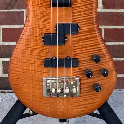 Spector Euro 4 Doug Wimbish Signature Limited Edition, Amber Aged Relic, Figured Maple Top, Plain Maple Body, 3pc Hard Rock Maple Neck, Rosewood Fretboard, EMG DW Pickups, Spector Legacy Preamp, Gig Bag, SN# NB22919 image 2