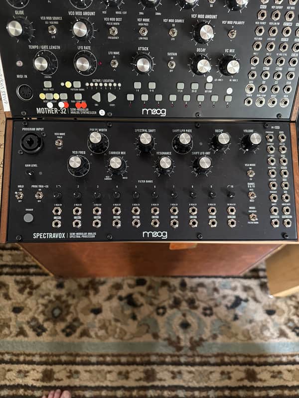 Moog Spectravox Semi-Modular Analog Spectral Processor 2024 - Present - Black with Wood Sides image 1