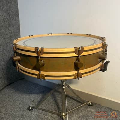 A&F 18x4 Raw Brass Gunshot Snare image 5