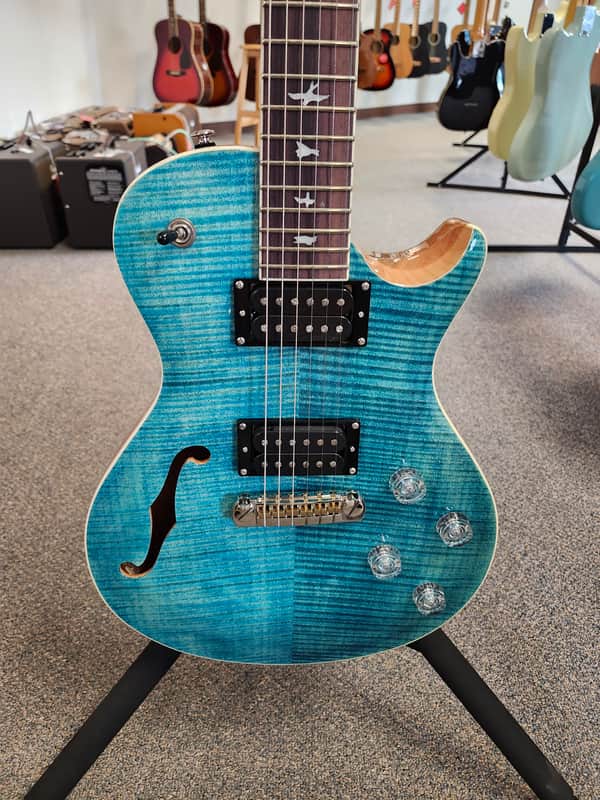 New 2025 PRS SE Zach Myers Semi-Hollow Electric Guitar - Myers Blue with PRS SE Gigbag image 1