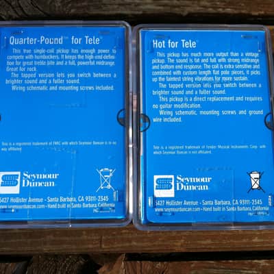 Seymour Duncan STL-3 Qtr Pound Bridge & STR-2 Hot Rythm Neck Tele Guitar Pickup Set image 2
