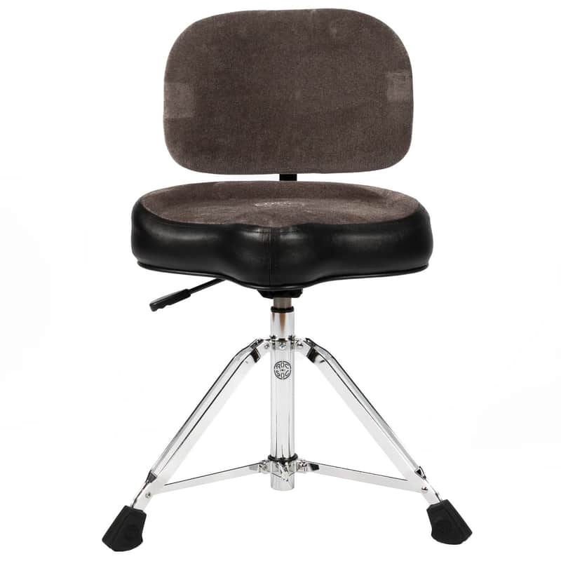 New Roc N Soc Nitro GREY Drum Throne with Backrest, Hydraulic / New In Box / Auth Dealer / Free Shipping image 1