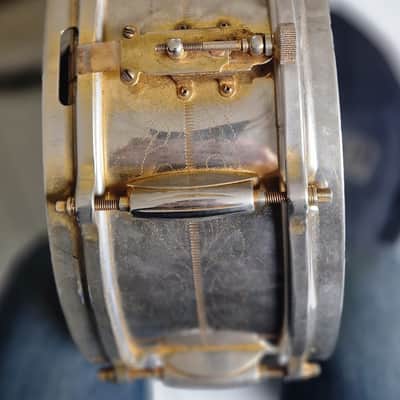 Extremely Rare Gretsch 4160G Round Badge COB Snare – 24k Gold Plated, image 11