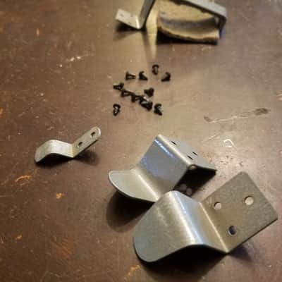 Shure HOLDER storage mounting bracket set for CR80 CR81 harp mic 1950 felt lined steel image 2