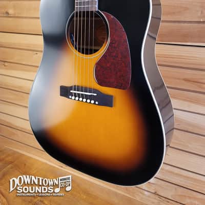 Epiphone Inspired by Gibson J-45 Standard with Epiphone Premium Gig Bag  - Vintage Sunburst image 3