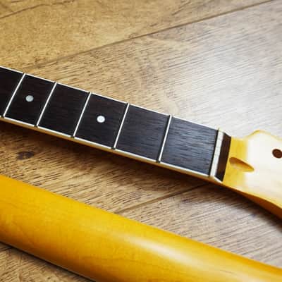 Telecaster Compatible Maple and Bound Rosewood Guitar Neck Jumbo image 1