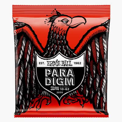 Skinny Top Heavy Bottom Slinky Paradigm 7-String Elect-Guitar 10-62 Gauge Plasma Enhanced Nanotreated Set w/ RPS image 1