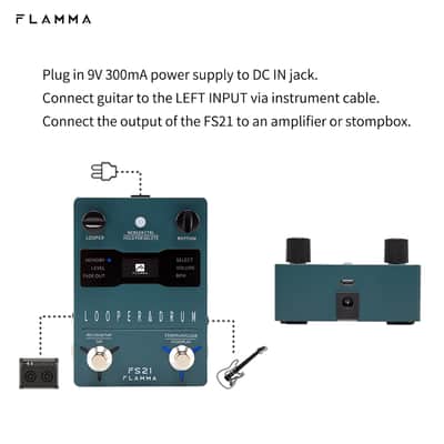 Flamma FS21 Drum Machine Looper Pedal 160 Minutes Looper 100 Drum Grooves Support Software Editing,price include the import duty to US buyer image 6