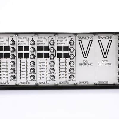 Simmons SDSV Electronic Analog Modular Drum Synthesizer w/ XLR Cables #50522 image 3
