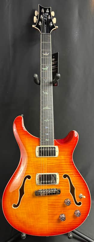 PRS SE Hollowbody II Piezo Electric Guitar Vintage Sunburst Finish w/ Gig Bag