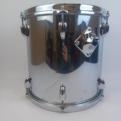 Slingerland 13x13"Chrome Over Wood Power Mega-Tom Magnum Vintage 5ply Maple Drum image 5