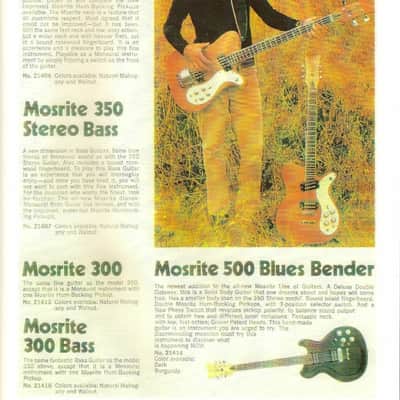 Mosrite 500 Bluesbender 1972. A Real Natural Relic. Semie's coolest hippy guitar. Rare.. image 9