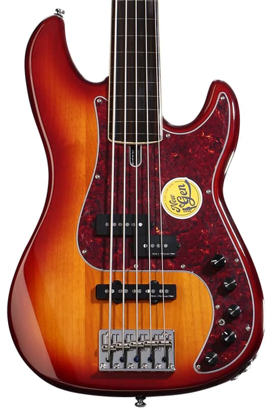 Sire Marcus Miller P7 New Gen 5-string Fretless Electric Bass Guitar - Tobacco Sunburst image 1