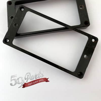 Hand aged Les Paul Pickup Rings CAB BLACK Gibson Les Paul Historic M69 rings, 59 Parts image 5