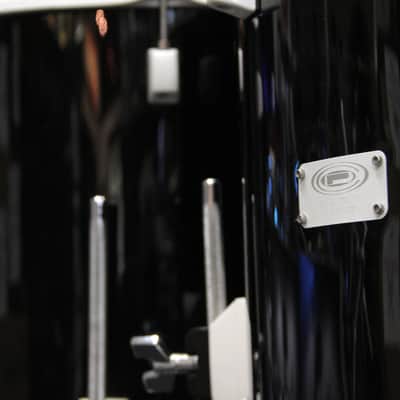 Orange County Drums & Percussion OCDP USA Custom Drum Kit  22" 4 Piece Shell Pack Black w/ White Hw image 8