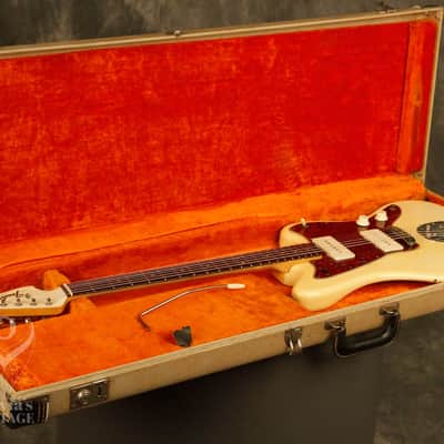 original 1964 Fender JAZZMASTER Olympic White w/matching headstock image 19