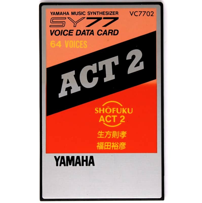 Yamaha SY77 TG77 Shofuku Act 2 PCM Data Rom Card For Yamaha SY77 & Yamaha TG77 image 1