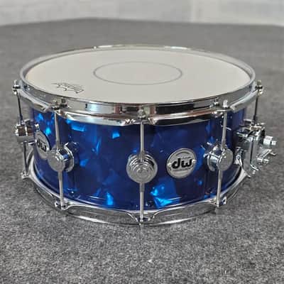Used DW Collectors VLT 333 Maple 7pc Drum Set Blue Moonstone - Very Good image 14