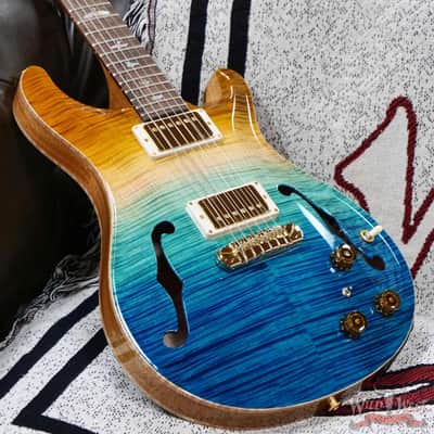 PRS Wild West Guitars 25th Anniversary Limited Run Wood Library Artist Package Hollowbody II Piezo Beach Fade (Private Stock Color) 5.55 LBS (US Only / No International Shipping) image 8