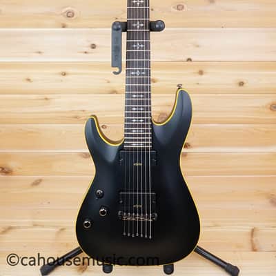 Schecter Demon-7 Left-Handed - Aged Black Satin image 11